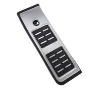 A ABSOPRO 1 Pc Automatic/Manual Footrest Pedals Cover Footrest Pedal Pads Foot Rest Dead Pedal Pad Cover for Audi A5 2014-2024 Stainless Steel Silver Tone