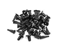 A ABSOPRO 10pcs 10mm Hole Black Car Fender Bumper Plastic Rivet Push Pin Clips Item Replacement