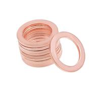 A ABSOPRO 10Pcs 14mm x 20mm x 1.5mm Copper Flat Washer for Screw Bolt Item Replacement