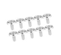 A ABSOPRO 10pcs Fender Washer Bumper Washer M6 Bolts Engine Bay Silver Tone Item Replacement