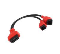A ABSOPRO 12+8 OBD Cable Adaptor Diagnostic Cable Connector Black Red