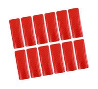 A ABSOPRO 12pcs Red Rear Bumper Reflector Car Reflective Stickers Tape 3 x 8cm Item Replacement