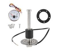 A ABSOPRO 140mm Fuel Sending Unit and Gauge Kit 5.5" Boat Fuel Tank Sending Unit Fuel Water Level Sensor and Fuel Gauge for Boat Car Truck RV