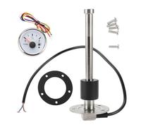 A ABSOPRO 165mm Fuel Sending Unit and Gauge Kit 6.5" Boat Fuel Tank Sending Unit Fuel Water Level Sensor and Fuel Gauge for Boat Car Truck RV