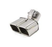 A ABSOPRO 2.83" Inlet Curved Type Double Slant Cut Exhaust Muffler Tip