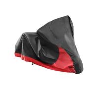A ABSOPRO 2 in 1 Motorcycle Cover Rain Protector for CVO Trike Model Black Red Item Replacement