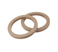 A ABSOPRO 2 Pcs 6.5" Universal Wooden Car Speaker Subwoofer Spacer Rings Item Replacement