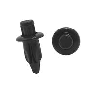 A ABSOPRO 20 Pcs Black 6mm Hole Rivet Fastener Push Pin Clip for Fender Bumper Item Replacement