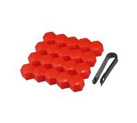 A ABSOPRO 20 Pcs Wheel Lug Nut Covers for Land Rover Range Rover 22mm Red Item Replacement
