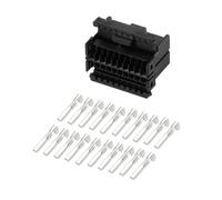 A ABSOPRO 20 Pin Window Lifter Assembly Connector Plug 1mm Series Female Wire Terminal Connector for Ford for Suzuki Plastic Black 1 Set