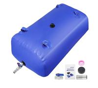 A ABSOPRO 240 L/63.4 gal Water Storage Bladder Container Large Capacity Foldable Portable Water Tank Urgency Water Bladder Soft Water Bag RV Camping Garden Watering Field Irrigation 1000D