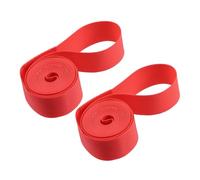 A ABSOPRO 26" Bike Wheel Rim Strip Rim Tape Inner Tube Band PVC Red (Set of 2)