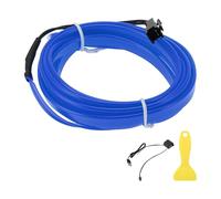 A ABSOPRO 2m EL Wire Cable LED Glow String Light Car Interior Lighting Auto LED Strip Flexible Neon Light for Car Decoration USB(5V) Blue