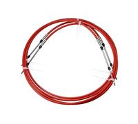 A ABSOPRO 2pcs 10ft 118 Inch Throttle Shift Remote Control Box Cable Red Durable Material Item Replacement