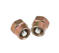 A ABSOPRO 2pcs 14mm Diesel Common Rail Fuel Injector Cap Block Off Tool Replacement for Chevrolet for GMC 6.6L for Dodge 5.9L M14x1.5 Fuel Line Nut Block Off Tool Copper Color Item