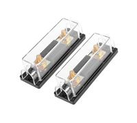 A ABSOPRO 2pcs Black Car Audio 80 Amp ANL Fuse with In-Line Holder Fusible Item Replacement