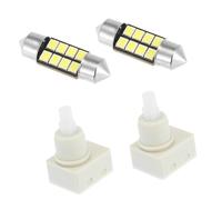 A ABSOPRO 2Pcs Dome Lamp Switch with White LED Bulb for Honda Odyssey 08-12