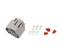 A ABSOPRO 3 Pin Idle Air Control IACV Connector Plug 2.2mm Series Female Wire Terminal Connector for Honda K20 Plastic Gray