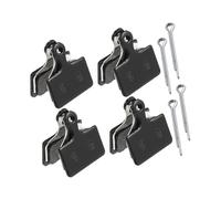 A ABSOPRO 4 Pair Semi Metal Disc Bike Brake Pads with Split Pin for Shimano Item Replacement