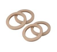 A ABSOPRO 4 Pcs 5" Universal Wooden Khaki Car Speaker Subwoofer Spacer Rings Item Replacement