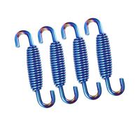 A ABSOPRO 4 Pcs 55mm 2.17" Muffler Exhaust Pipe Spring for Motorcycle Blue Item Replacement