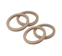 A ABSOPRO 4 Pcs 6.5" Universal Wooden Car Speaker Subwoofer Spacer Rings Item Replacement