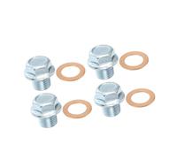 A ABSOPRO 4 Pcs M14x1.5 Engine Oil Drain Plug Screw for Opel Silver Tone Item Replacement