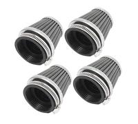 A ABSOPRO 4pcs Universal 54mm Motorbike Air Filter Cleaner Round Tapered Black Item Replacement