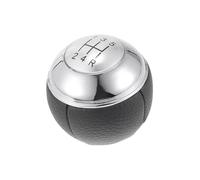 A ABSOPRO 5 Speed Manual Gear Shifter Knob - Car Shift Lever Knob - for Mini Cooper R50 R53 2000-2006 Plastic Faux Leather Black White - 1 Pc Item Replacement