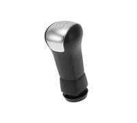 A ABSOPRO 5 Speed Manual Gear Shifter Knob for Nissan Qashqai J10 X-Trail | Front Automotive Gearbox Stick Shifter Lever Knob Black Silver Tone Plastic 1 Pcs Item Replacement