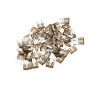 A ABSOPRO 50 Pcs Mini 7.5AMP APM/ATM Universal Car Fuse Blade Style Fuses Short Circuit Protection - Automotive Car Boat Truck SUV RV - Plastic Metal Black Item Replacement