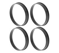 A ABSOPRO 58.6mm to 56.1mm Car Wheel Hub Centric Rings Black Polycarbonate Wheels Center Shaft Shock Absorbing Hubrings 4 Pcs