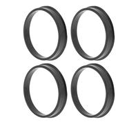 A ABSOPRO 59.1mm to 54.1mm Car Wheel Hub Centric Rings Black Polycarbonate Wheels Center Shaft Shock Absorbing Hubrings 4 Pcs