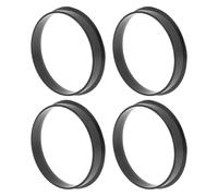 A ABSOPRO 59.1mm to 57.1mm Car Wheel Hub Centric Rings Black Polycarbonate Wheels Center Shaft Shock Absorbing Hubrings 4 Pcs