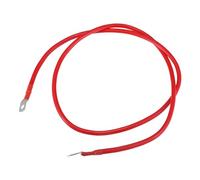 A ABSOPRO 6 AWG Battery Cable Stronger 121cm 4FT 6 AWG Gauge Car Battery Inverter Cable with 5/16 Inch Lugs Pure Copper Red