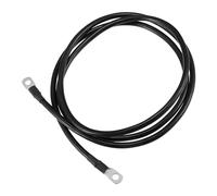 A ABSOPRO 6 AWG Battery Cable Stronger 182cm 6FT 6 AWG Gauge Car Battery Inverter Cable with 5/16 Inch Lugs Pure Copper Black