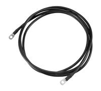 A ABSOPRO 6 AWG Battery Cable Stronger 274cm 9FT 6 AWG Gauge Car Battery Inverter Cable with 5/16 Inch Lugs Pure Copper Black