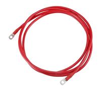A ABSOPRO 6 AWG Battery Cable Stronger 274cm 9FT 6 AWG Gauge Car Battery Inverter Cable with 5/16 Inch Lugs Pure Copper Red