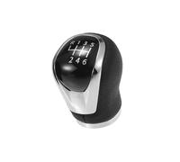 A ABSOPRO 6 Speed Manual Gear Shift Knob for Nissan Qashqai J11 2013-2022 / Front Automotive Gearbox Stick Shifter Lever Knob Durable Faux Leather / 1 Pcs Black Long-lasting Item Replacement