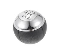 A ABSOPRO 6 Speed Manual Gear Shifter Knob - Car Shift Lever Knob - for Mini Cooper R50 R53 2000-2006 Plastic Faux Leather Black White - 1 Pc Item Replacement