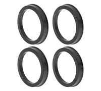 A ABSOPRO 66.1mm to 54.1mm Car Wheel Hub Centric Rings Black Polycarbonate Wheels Center Shaft Shock Absorbing Hubrings 4 Pcs