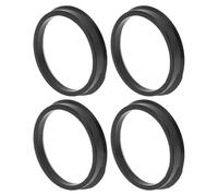 A ABSOPRO 66.1mm to 58.1mm Car Wheel Hub Centric Rings Black Polycarbonate Wheels Center Shaft Shock Absorbing Hubrings 4 Pcs