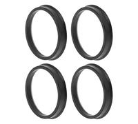 A ABSOPRO 66.1mm to 59.1mm Car Wheel Hub Centric Rings Black Polycarbonate Wheels Center Shaft Shock Absorbing Hubrings 4 Pcs