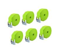 A ABSOPRO 6pcs 1" x 12' Car Cargo Tie Down Straps with Cam Lock Buckle Green Item Replacement