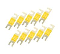 A ABSOPRO AFS Mini ANL Fuse 40A Metal Plastic Black Gold Tone (Set of 10)