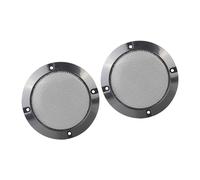 A ABSOPRO Audio Speaker Cover Mesh Grill Horn Guard 4 Inch Metal (Set of 2)