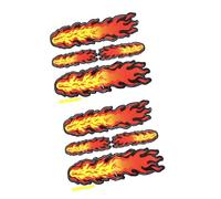 A ABSOPRO Automobile Adhesive Fire Flame Decal Sticker Orange Red Yellow Pair Item Replacement