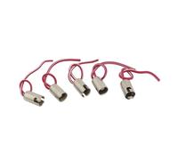 A ABSOPRO BA9S LED Bulb Socket Extension Holder Wiring Harness (Set of 5) | Light Socket Connector, Durable Material