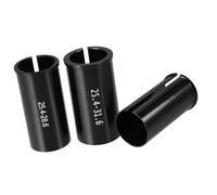 A ABSOPRO Bicycle Seat Post Adapter Aluminium Alloy Black (Set of 3)