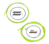 A ABSOPRO Bicycle Shifter Derailleur Cable and Brake Cable Housing Kit Green